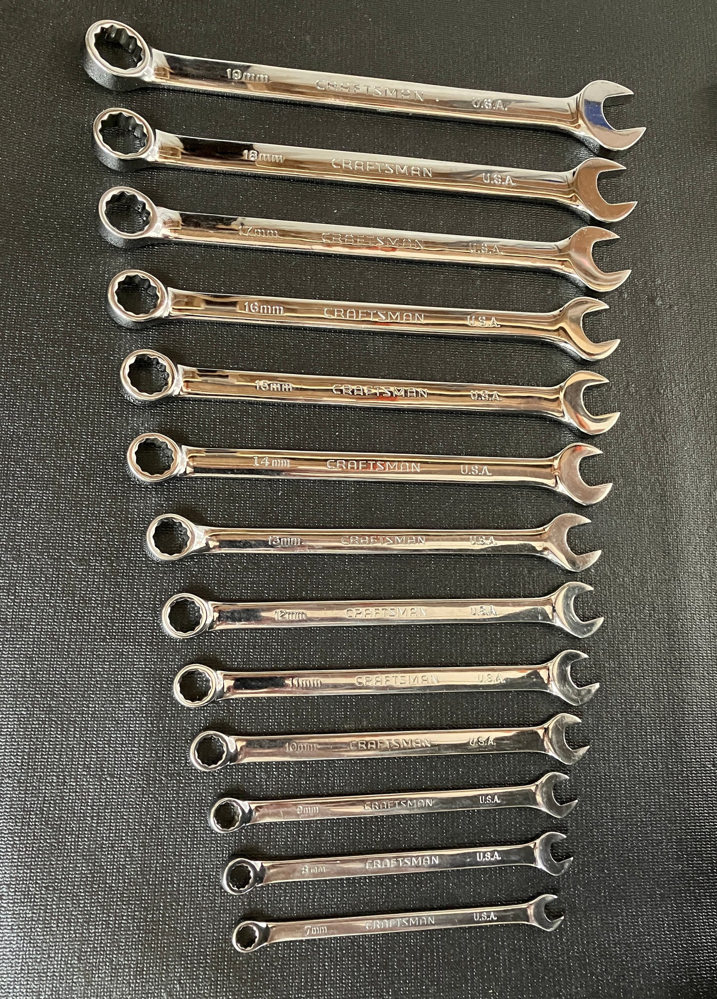 Vintage Craftsman Professional 26pc SAE Metric Combination Wrench Set 45XXX USA