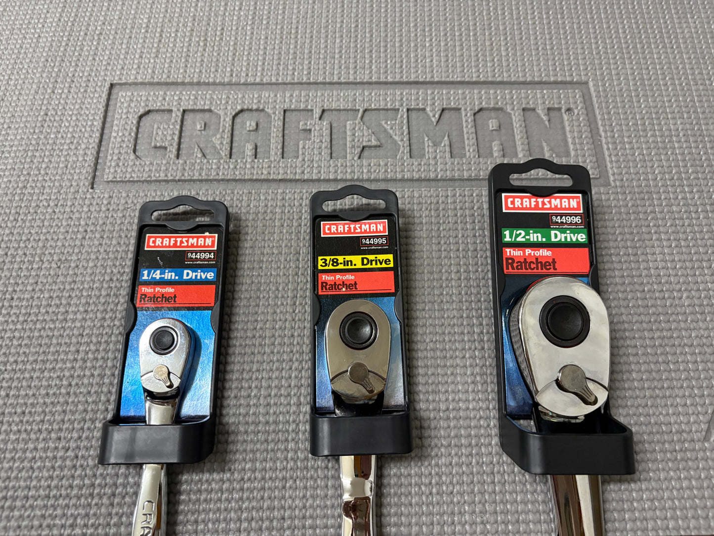 NOS Sears Craftsman 3pc Thin Profile Next Generation Ratchet Set 44992 USA