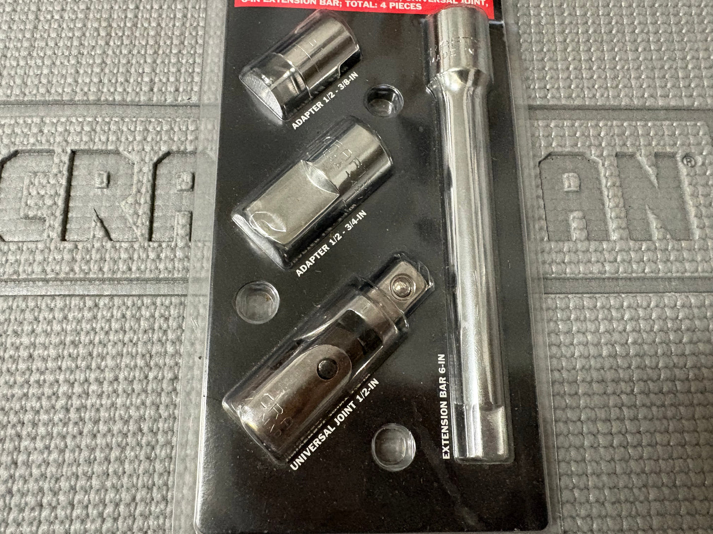 NOS Sears Craftsman 1/2” Drive 4pc Adapter U-Joint Accessory Set 42338 USA