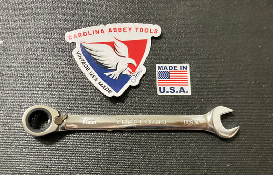 NOS Vintage Craftsman 11mm Reversible Ratcheting Wrench 42422 Made In USA Rare!