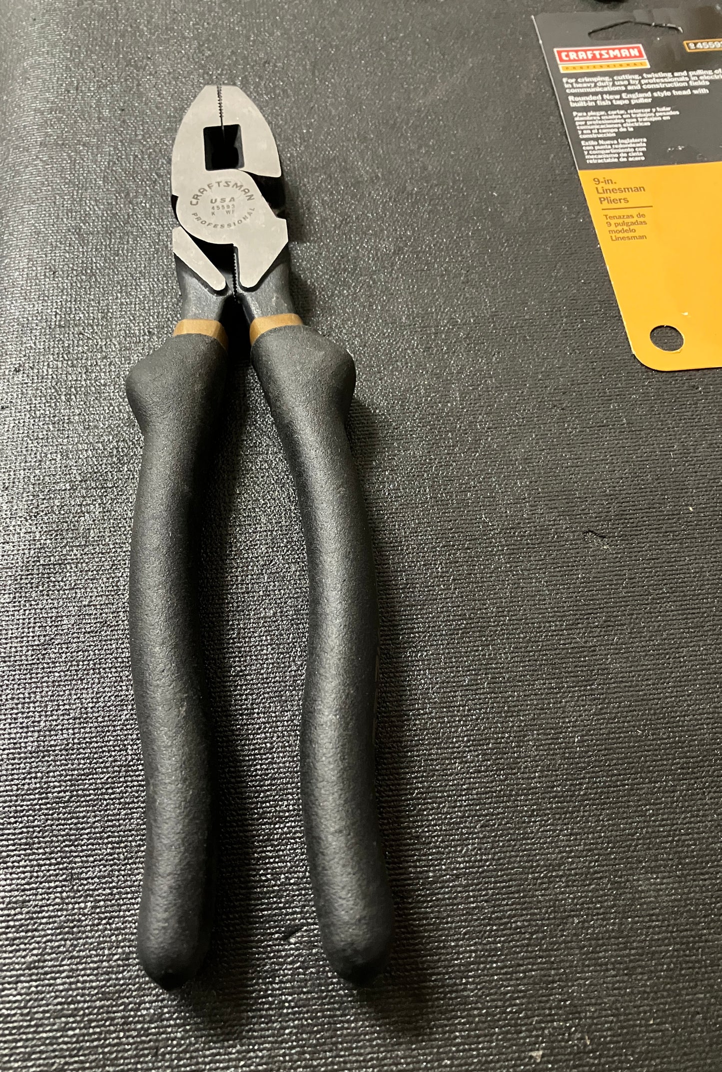 NOS Vintage Craftsman Professional Lineman Pliers 45593 WF USA
