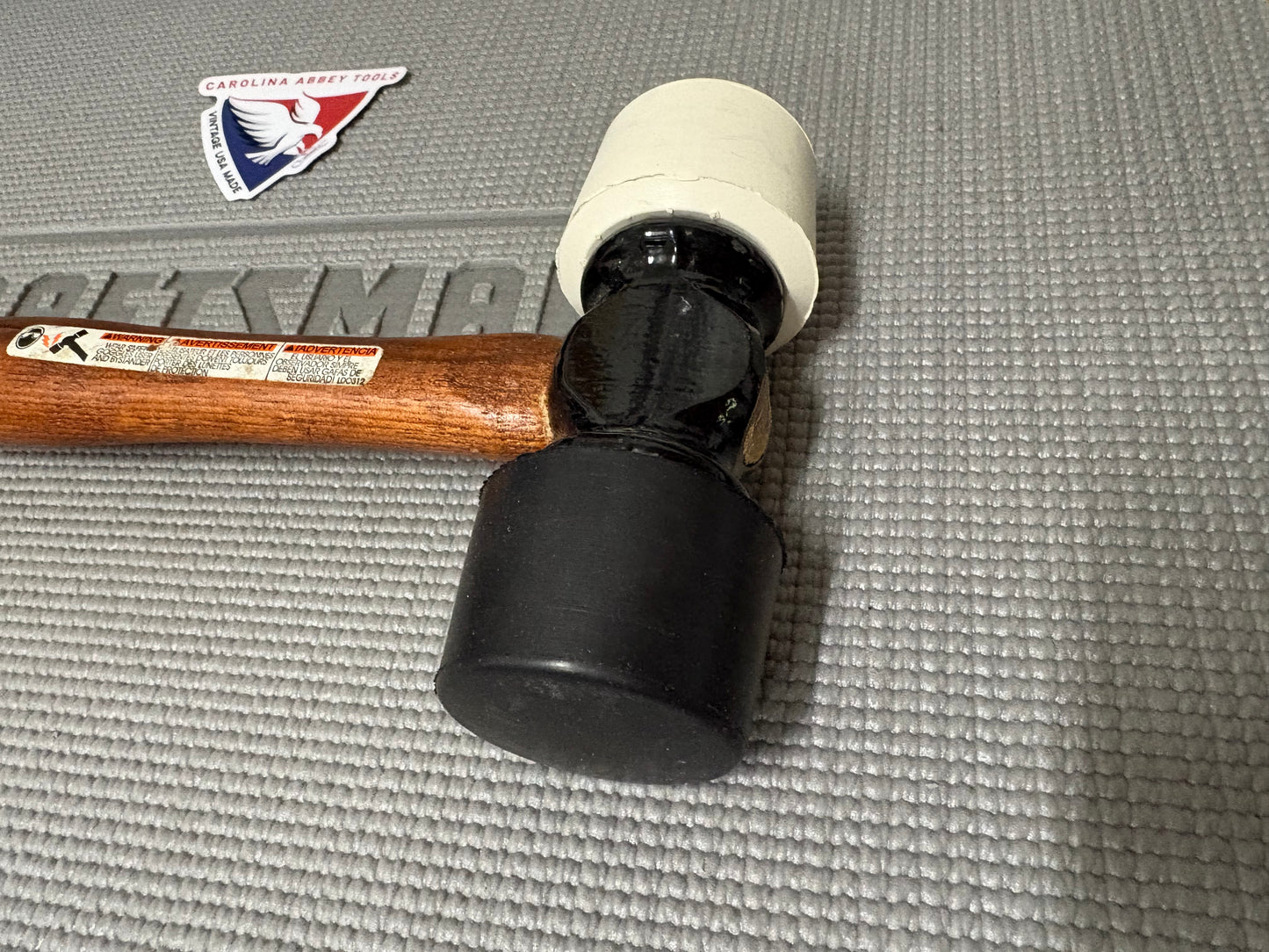 NOS Sears Craftsman USA Huge Double Ended Rubber Head Mallet 24 Oz Hammer 38304
