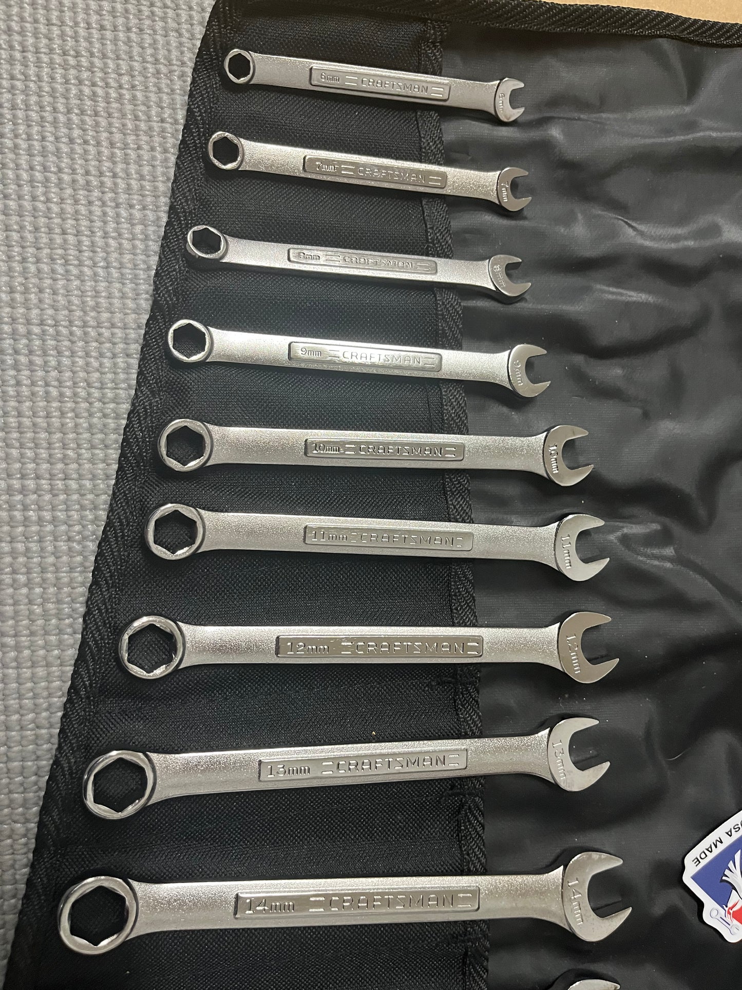 NOS Sears Craftsman Industrial Huge 14pc SAE Combination Wrench Set 32826 USA