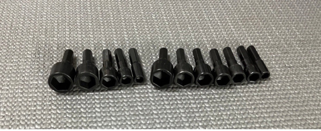 OEM Sears Craftsman USA 12pc Nutdriver Bit Set Rare Metric & Sae Tool Set Filler