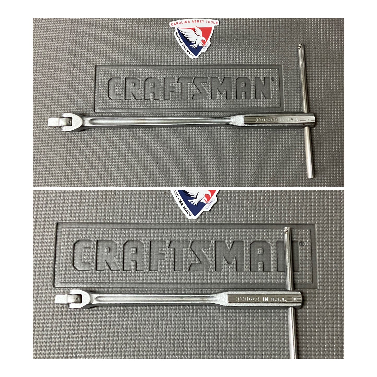 Vintage Craftsman =V= USA 3/8” & 1/2” Drive Breaker Bars w/ Cross Bars Tommy Bar