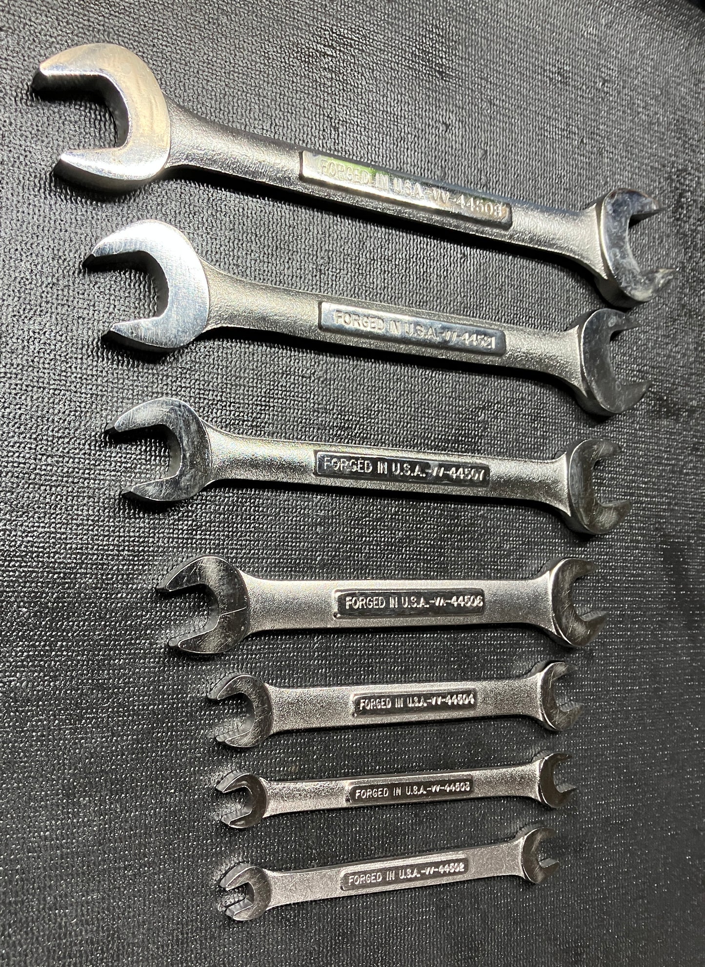 Vintage Craftsman 7pc Metric Double Open End Wrench Set 6-19mm USA