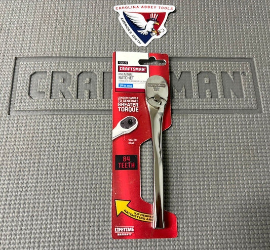 NOS Sears Craftsman 1/4” Premium Ratchet 84T 25479 USA Brand New On Original Tag