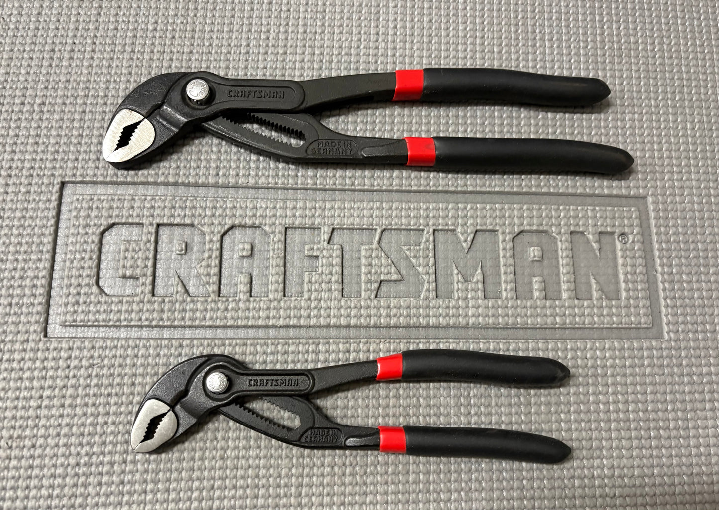 Sears Craftsman 2pc Adjustable Water Pump Pliers Set 45433 7” 45431 & 10” 45430 Made in Germany