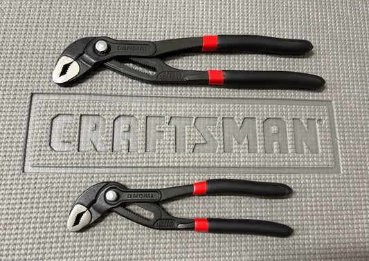 Sears Craftsman 2pc Adjustable Water Pump Pliers Set 45433 7” 45431 & 10” 45430 Made in Germany