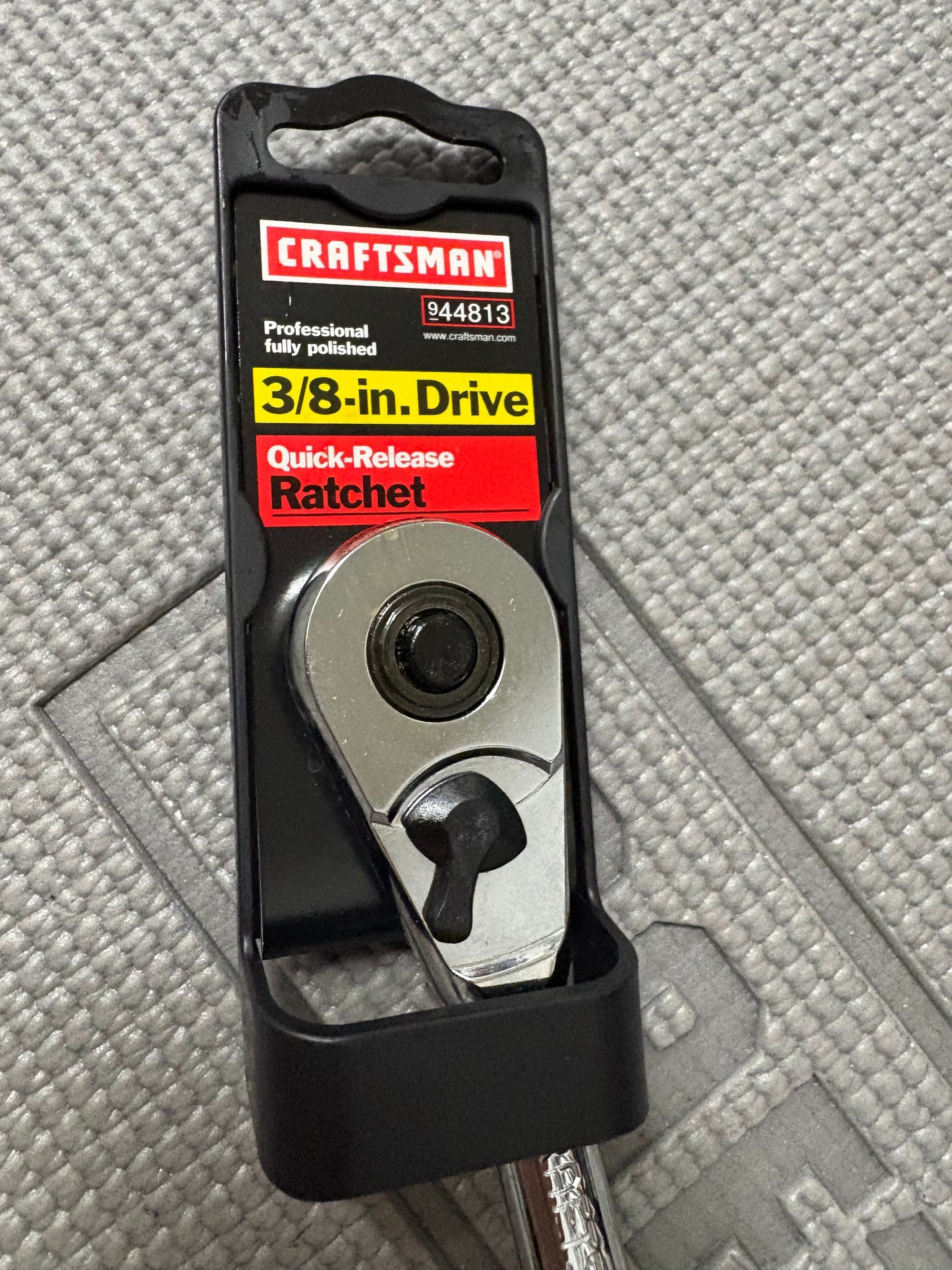 NOS Sears Craftsman Professional 3/8” Drive Full Polish Ratchet 44833 VS USA