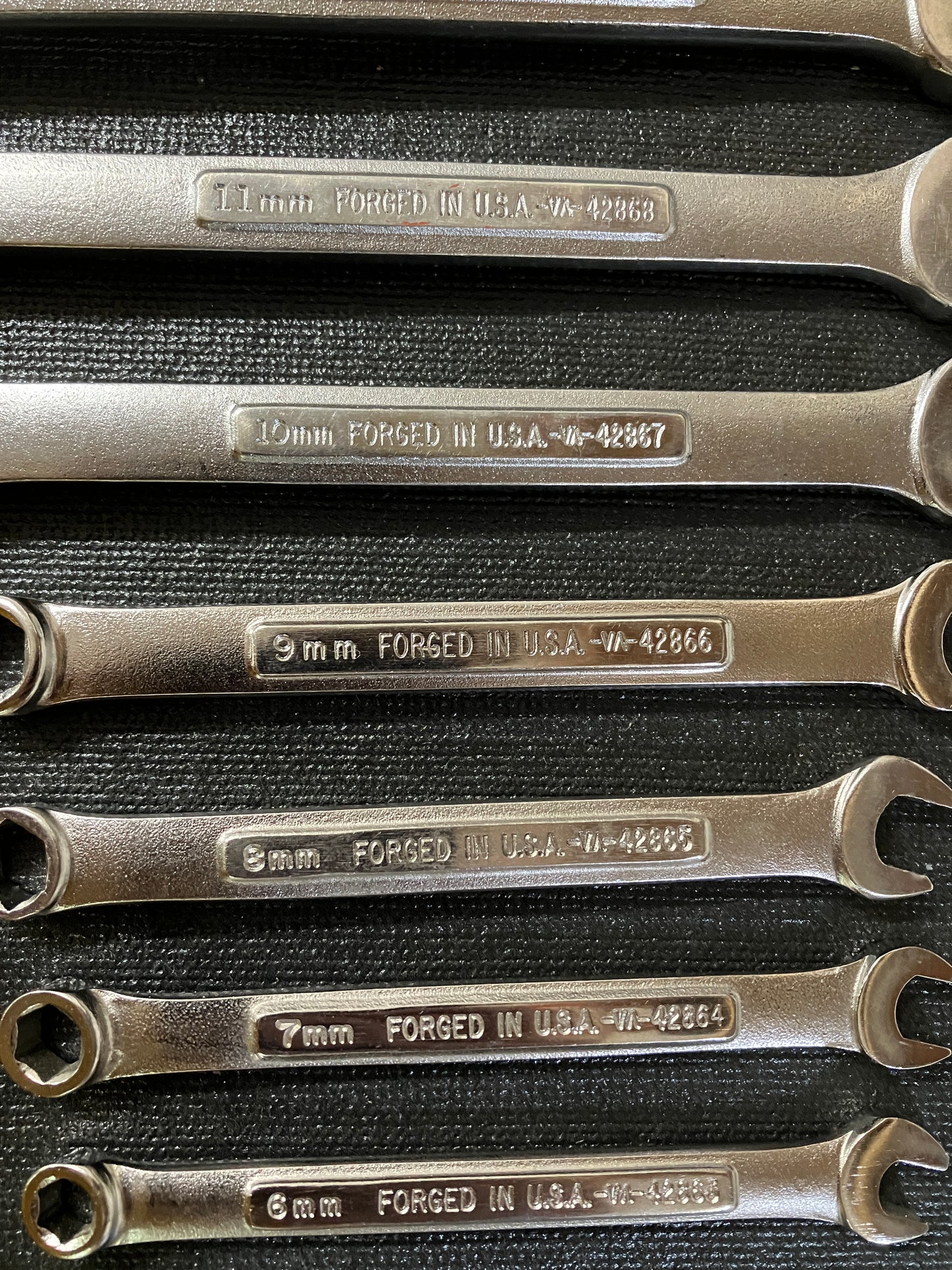 Vintage Craftsman 14pc Metric 6 Point Combination Wrench Set 6mm - 19mm -VA- USA