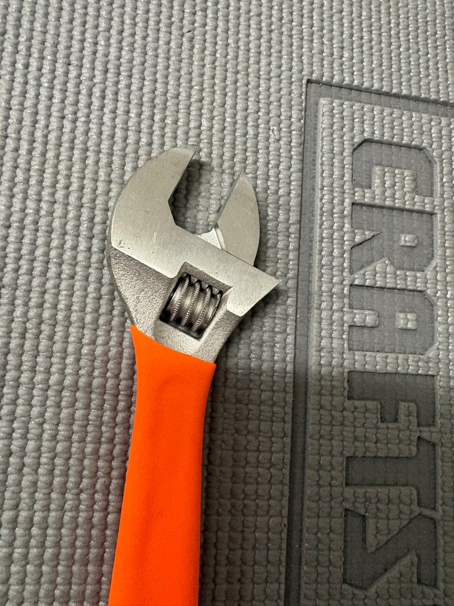 Sears Craftsman Orange Hi Viz 8" Adjustable Wrench 44603 WF USA Like New!
