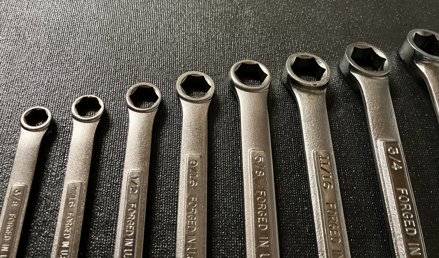 Vintage Craftsman 10pc 6 point SAE Combination Wrench Set USA 3/8” to 15/16”