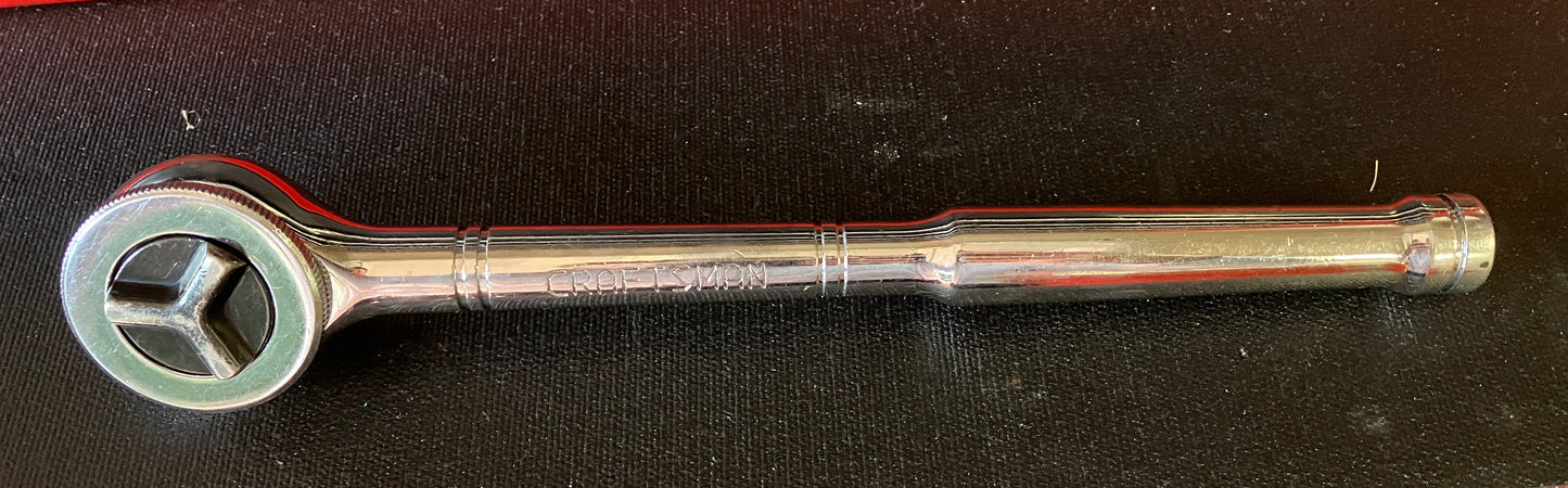 Vintage Craftsman 1/2” Drive 43797 Thumbwheel Ratchet