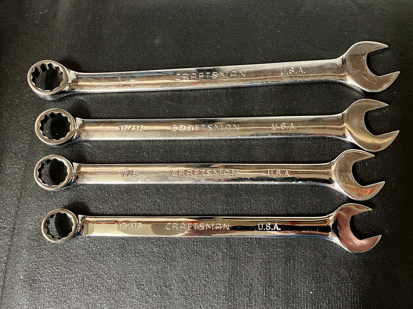 Vintage Craftsman Professional 7pc SAE Combination Wrench Bundle USA