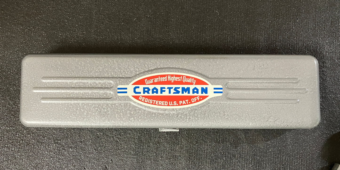 Vintage Craftsman =V= 3/8” Drive Socket Set w/ Metal Case