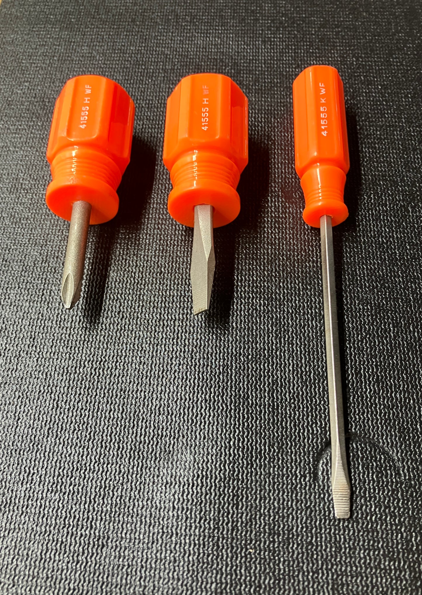 Vintage Craftsman Orange Screwdriver 41555 WF USA 3pc Bundle