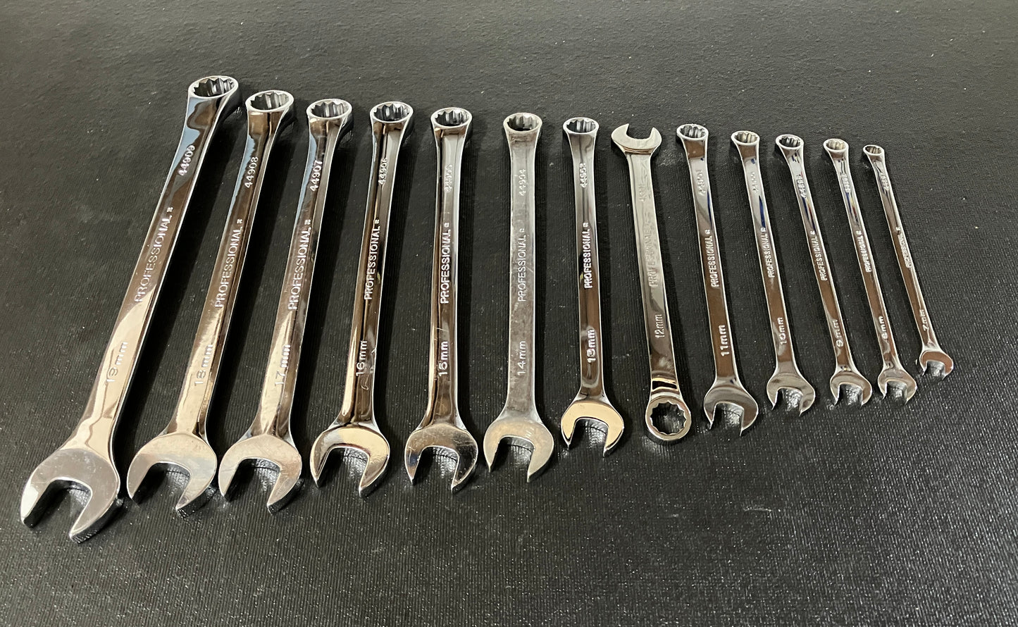 Vintage Craftsman Professional 13pc Long Metric Wrench Set 7-19mm 44896 USA