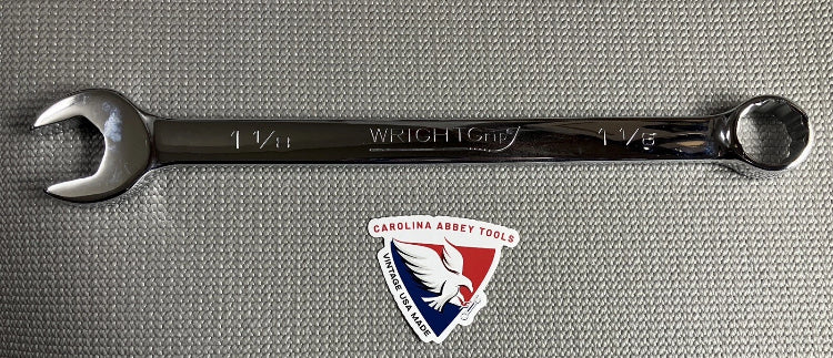 NOS Wright 1-1/8" 12 Point Combination Wrench SAE # 1236 USA Brand New