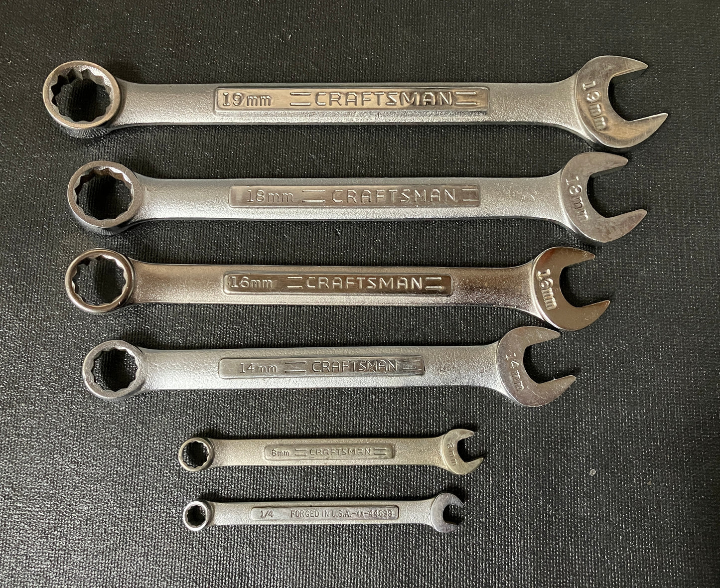 Vintage Craftsman 12pt Combination Wrench Bundle USA