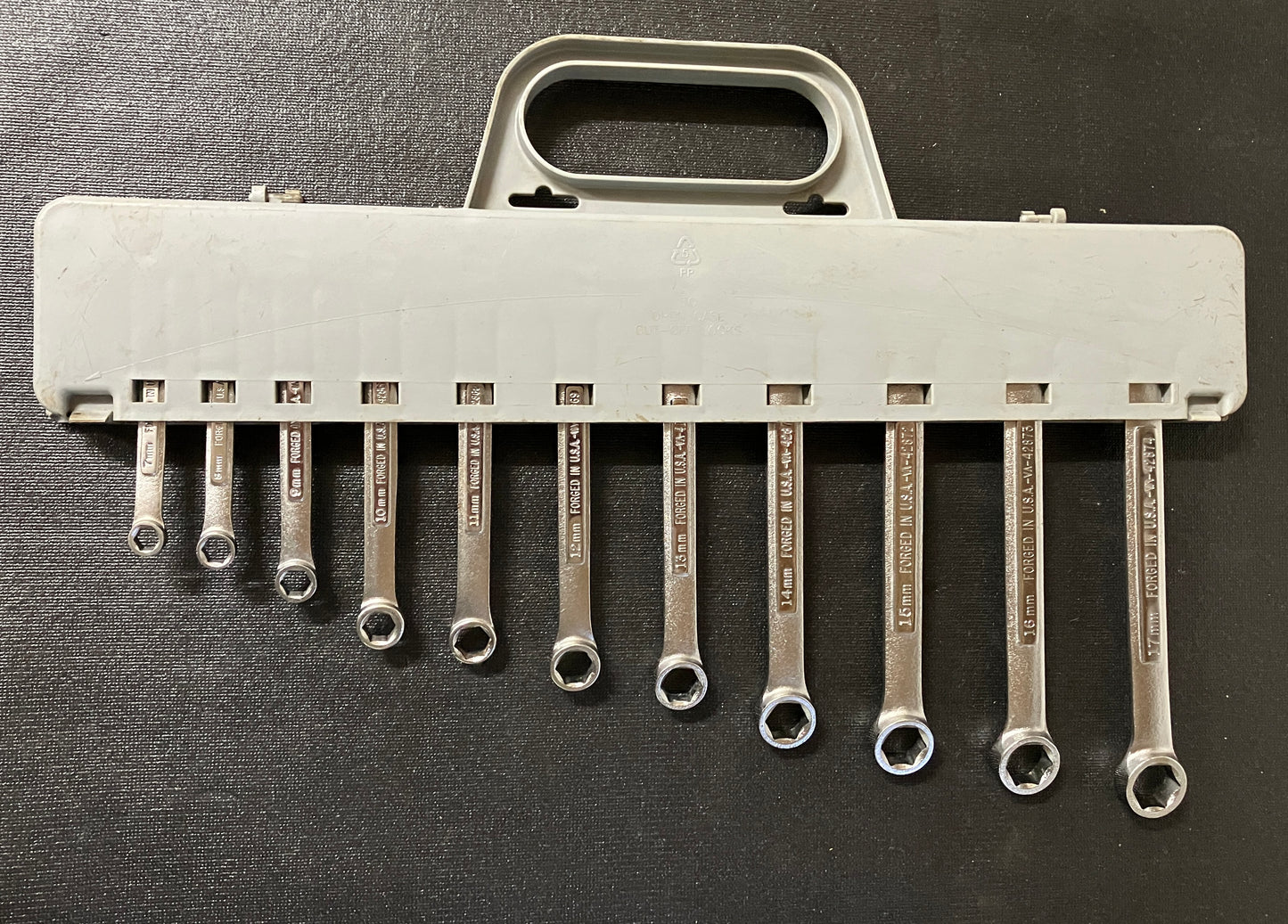 Vintage Craftsman 11pc Metric 6pt Combination Wrench Set 7-17mm 44165 -VA- USA