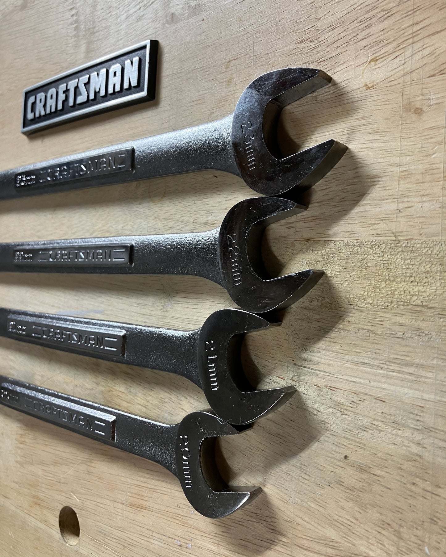 Vintage Craftsman Jumbo Metric Wrenches 4pc 20-23mm USA With Original Stickers