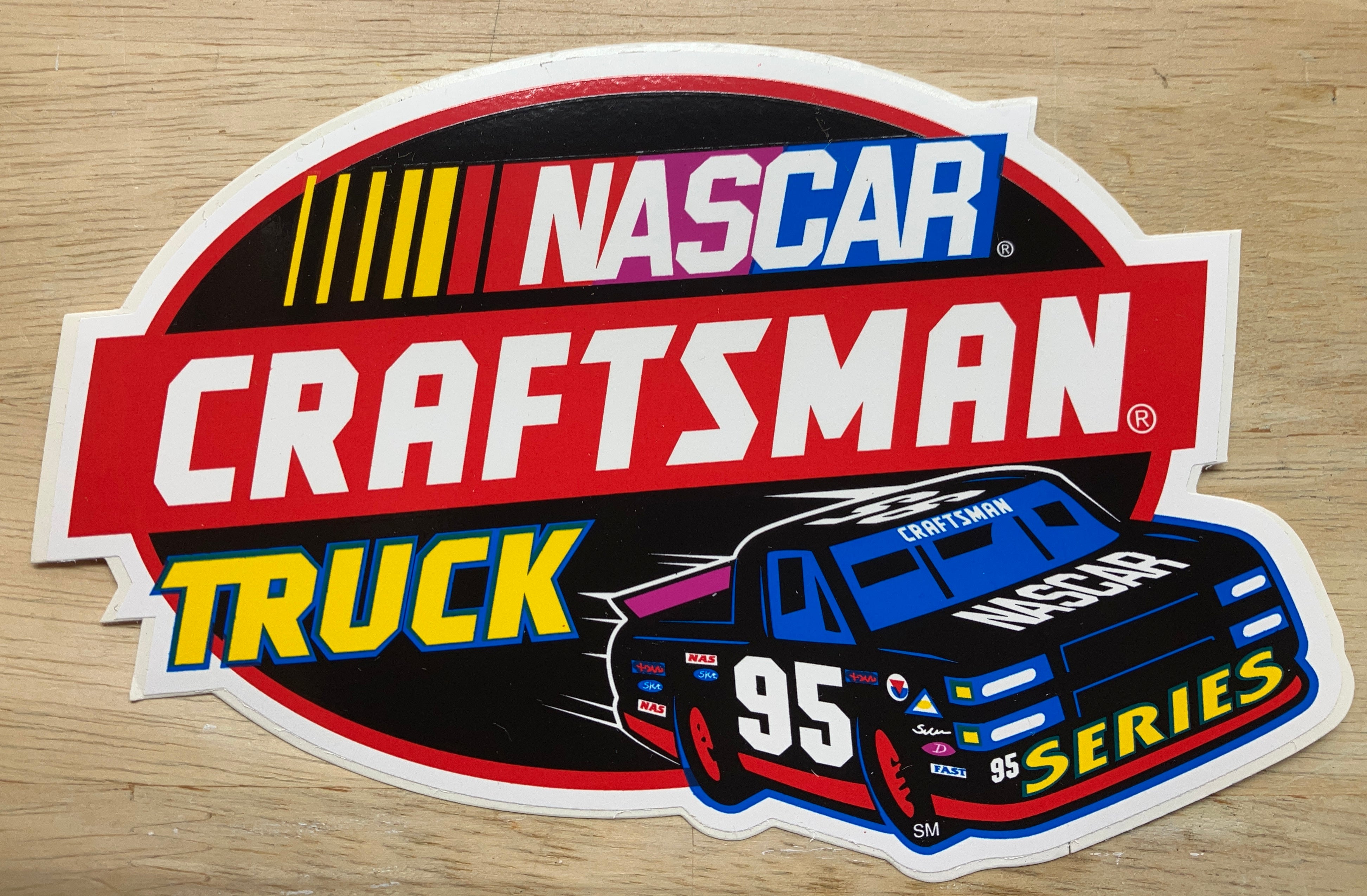 1995 Sticker Vintage Craftsman 1995 NASCAR Truck Series Sticker – Carolina Abbey Tools