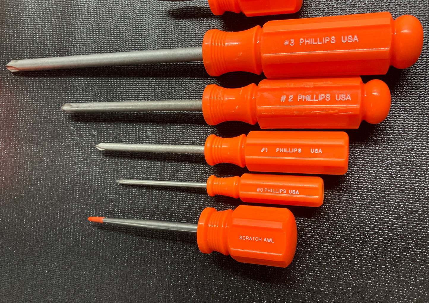 Vintage Craftsman 18pc Orange Hi Viz Tool Bundle - ScrewDrivers, Pliers, Torx & Scratch Awl - WF USA