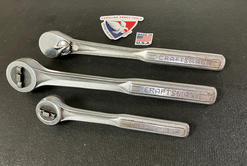 Different Style Ratchets Vintage Craftsman 3pc Ratchet Bundle – Carolina Abbey Tools