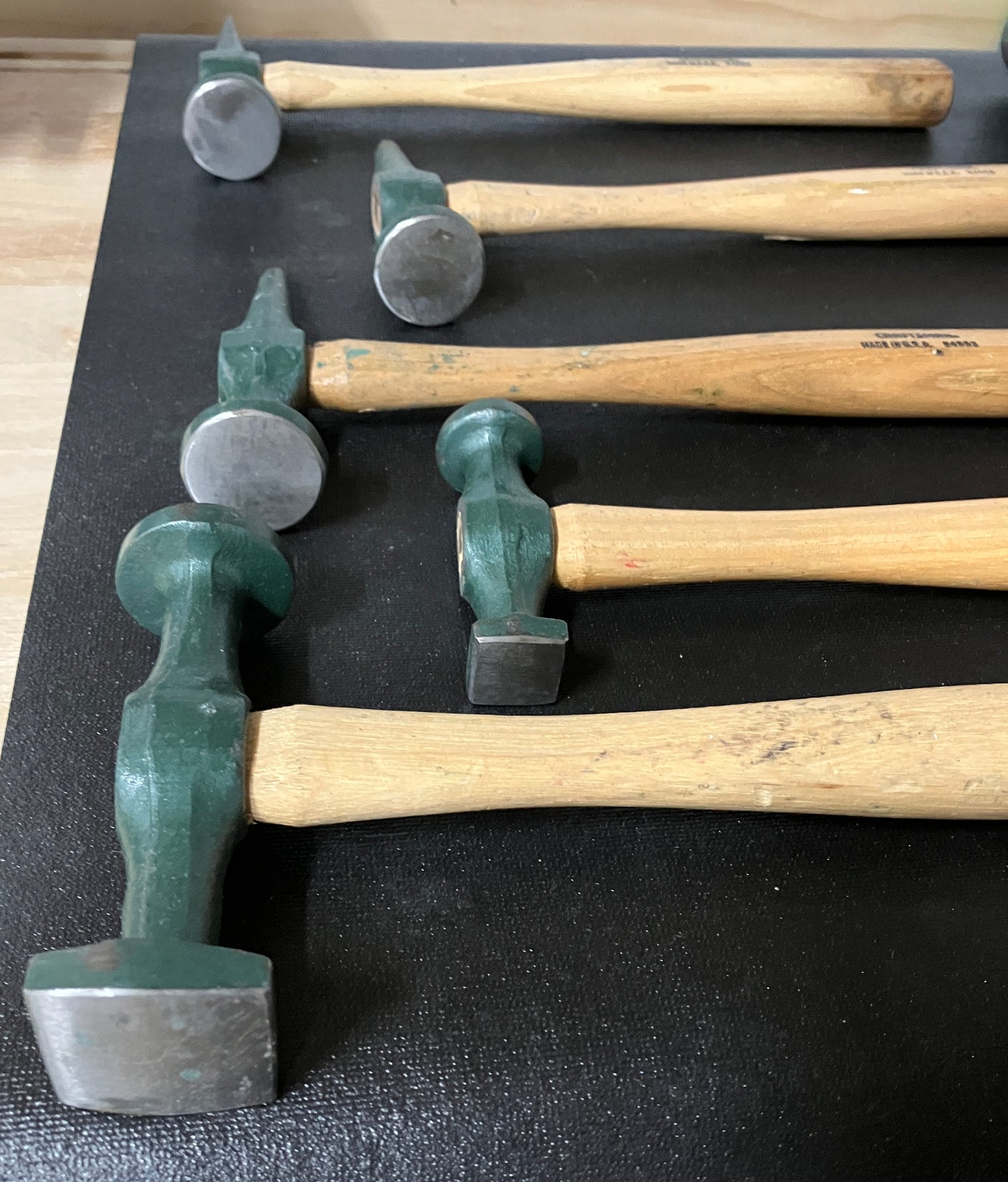 Vintage Craftsman 9pc Auto Body Repair Set 45884C USA 5 Hammers 4 Dollies