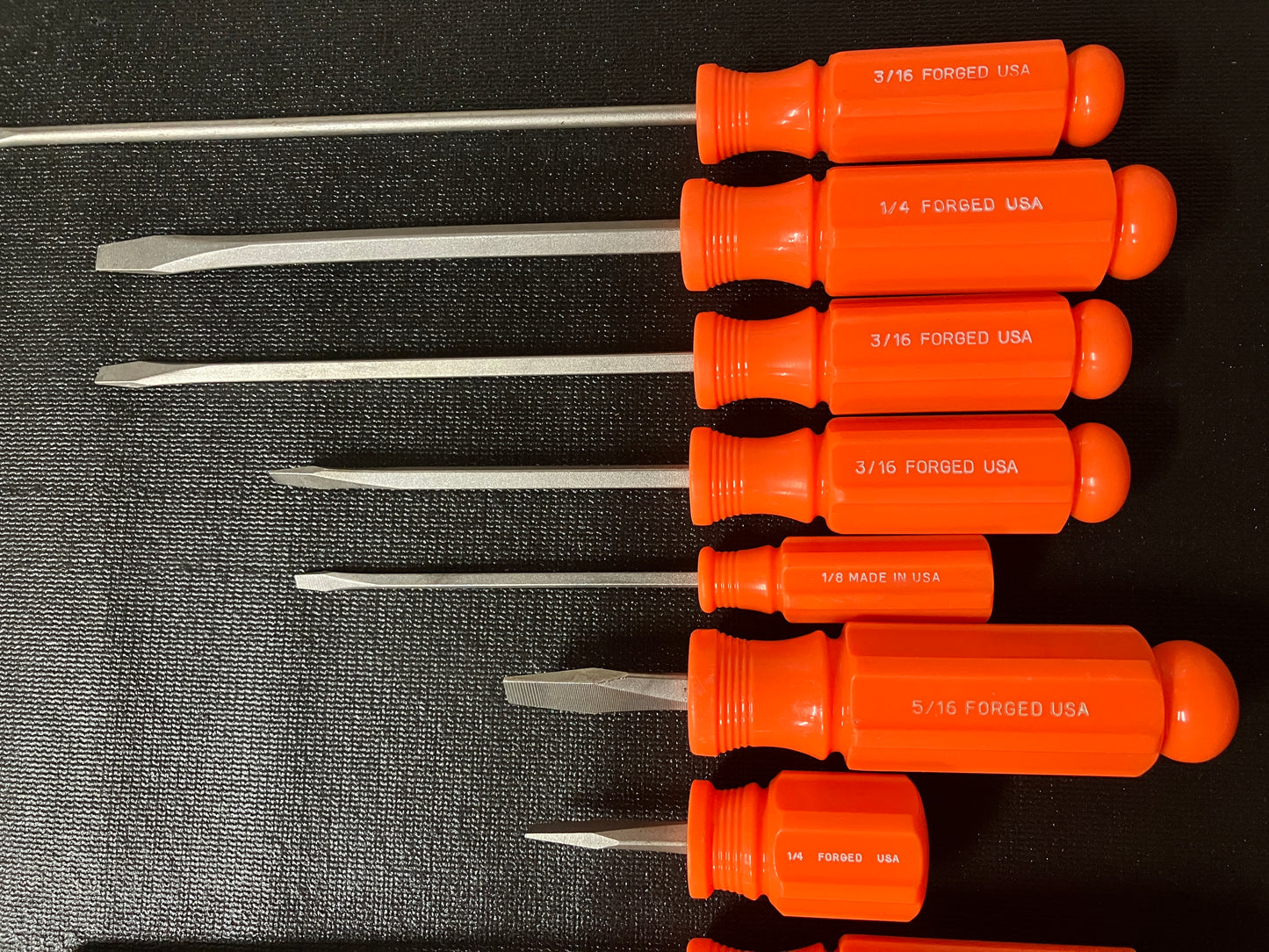 Vintage Craftsman 18pc Orange Hi Viz Tool Bundle - ScrewDrivers, Pliers, Torx & Scratch Awl - WF USA