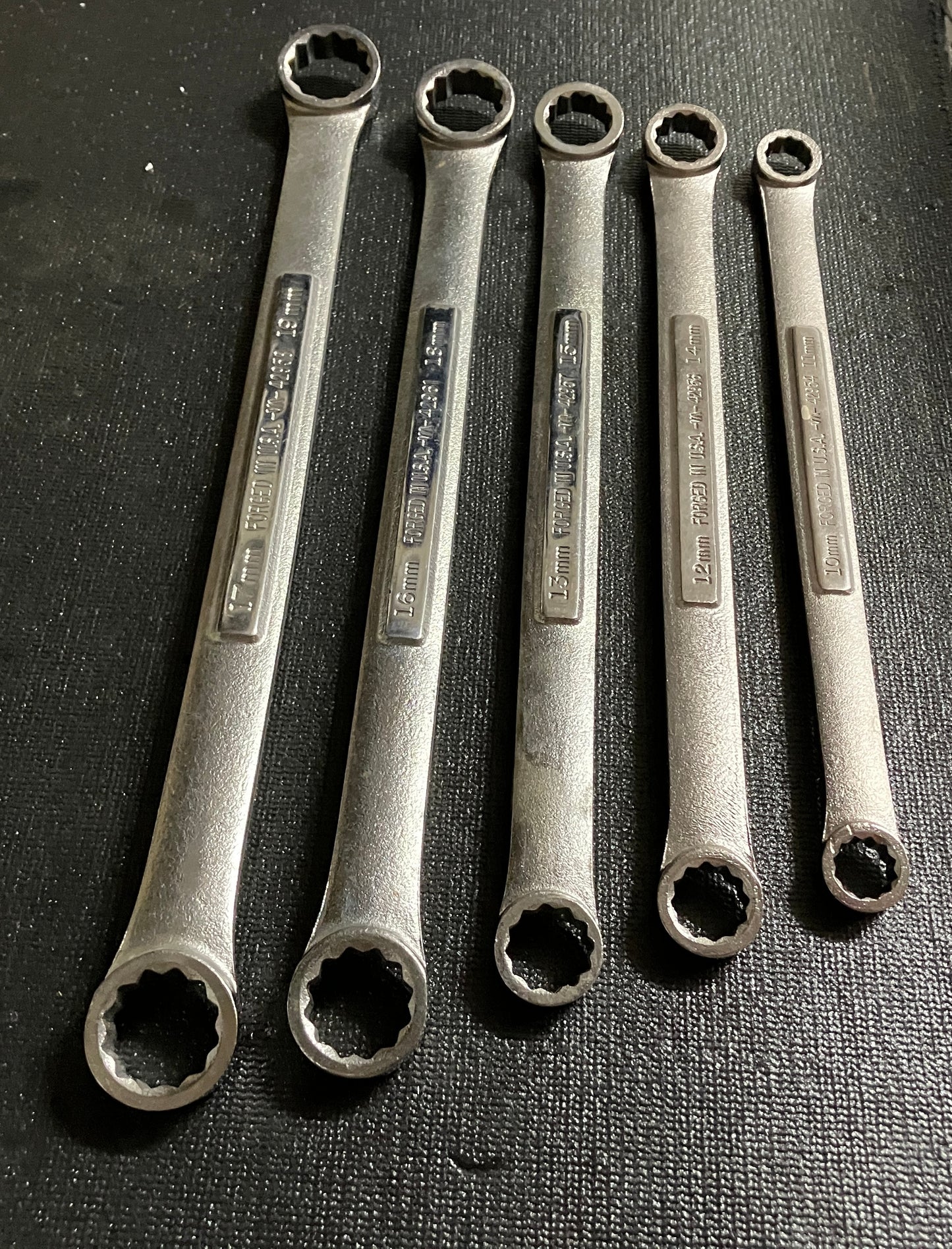 Vintage Craftsman 5pc Double Box End Wrench Set, Metric 10-19mm USA