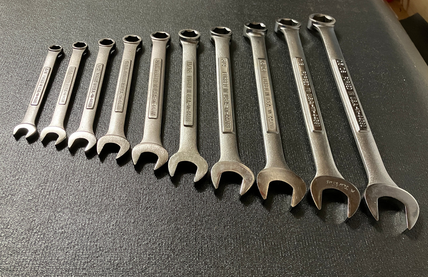 Vintage Craftsman 10pc 6 point SAE Combination Wrench Set USA 3/8” to 15/16”