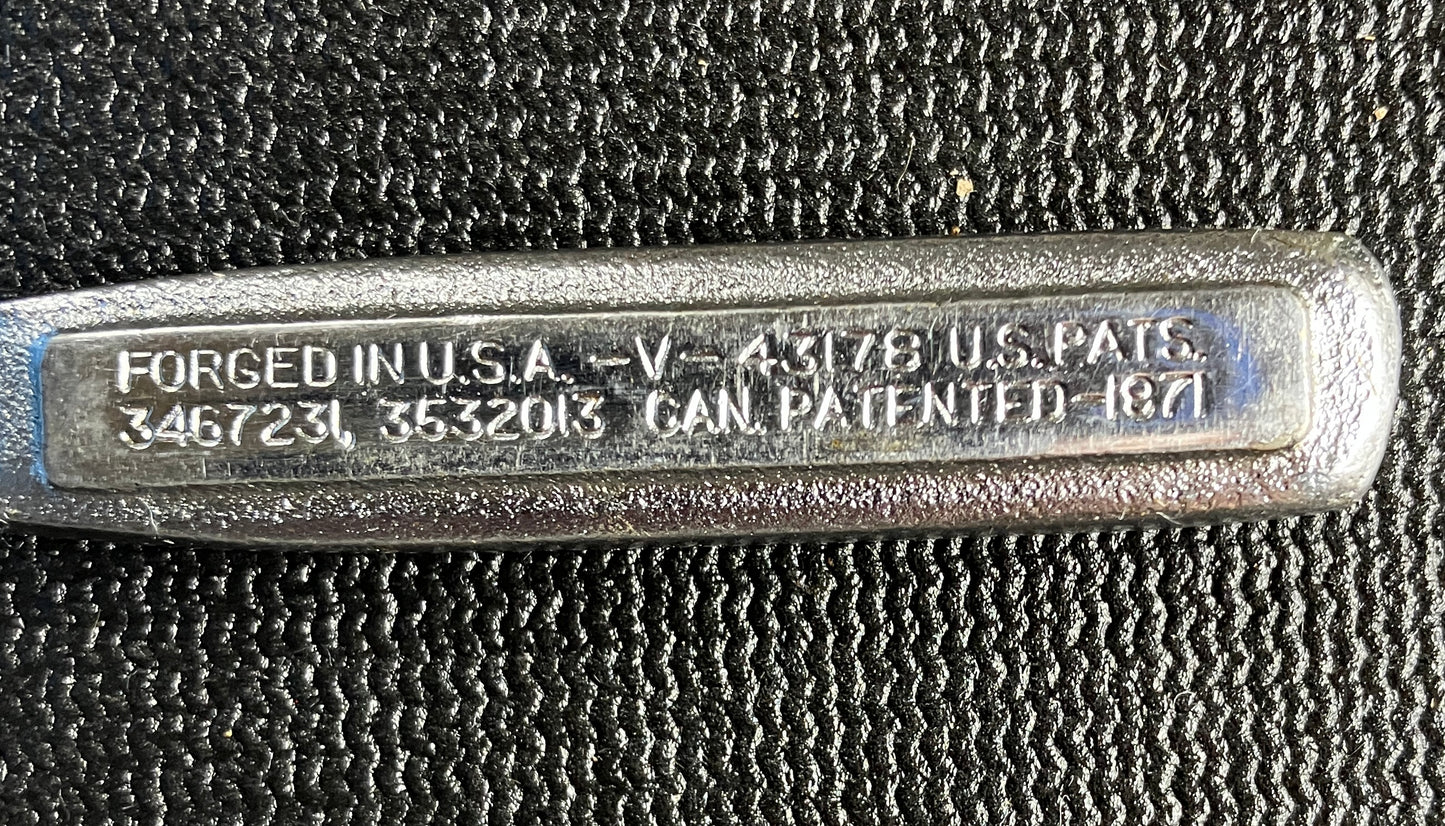 Vintage Craftsman 1971 Patent -V- 43178 1/4” Drive Thumb Wheel Ratchet USA RHFT Round Head Fine Tooth