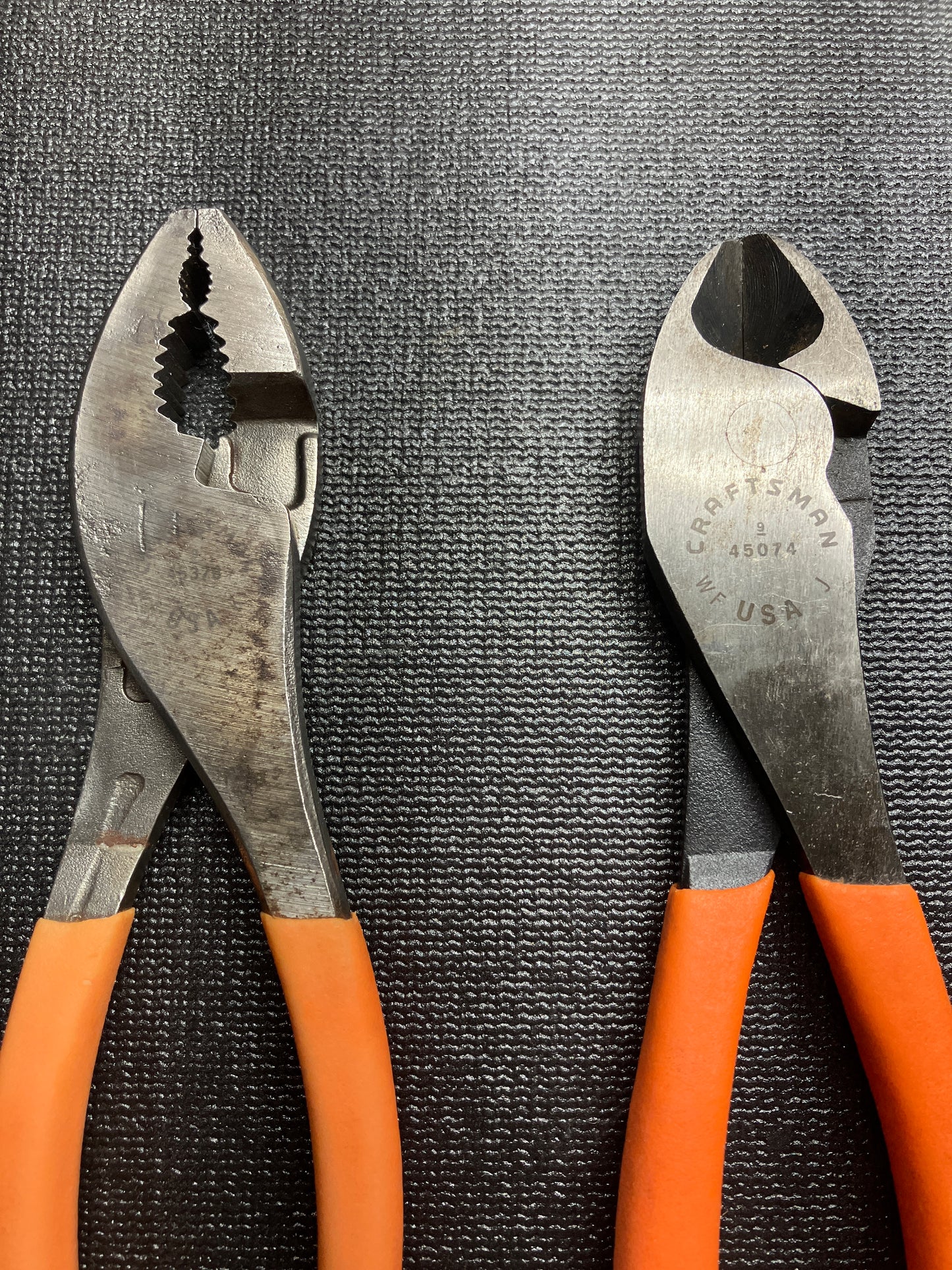Vintage Craftsman 18pc Orange Hi Viz Tool Bundle - ScrewDrivers, Pliers, Torx & Scratch Awl - WF USA