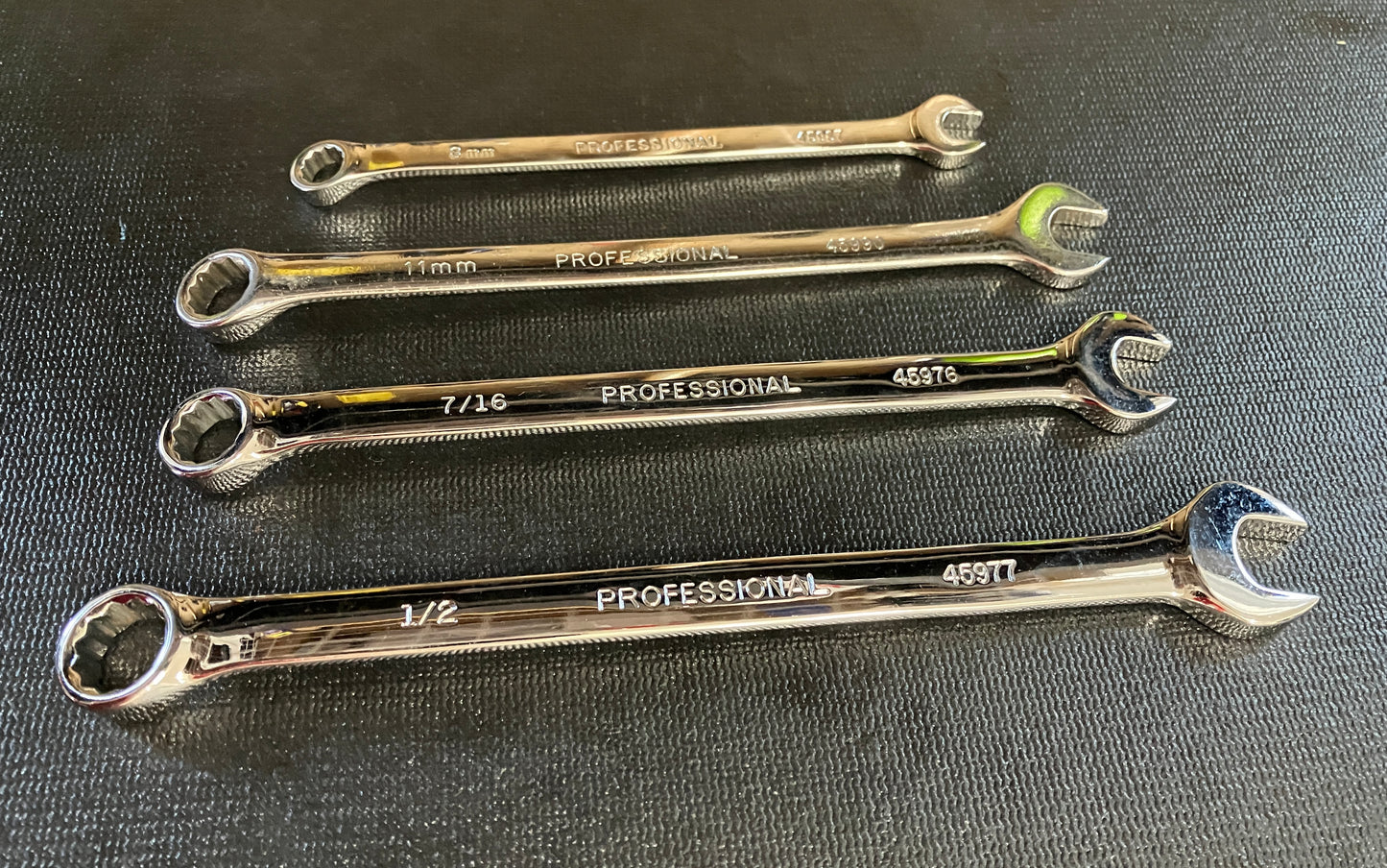 Vintage Craftsman Professional 4pc Wrench Bundle - 8mm, 11mm, 7/16, and 1/2.