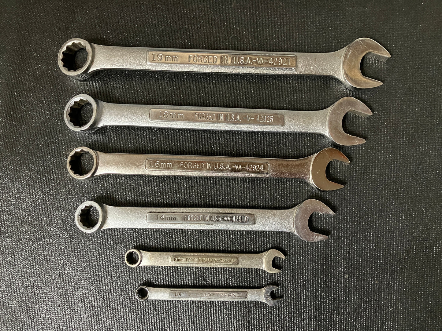 Vintage Craftsman 12pt Combination Wrench Bundle USA