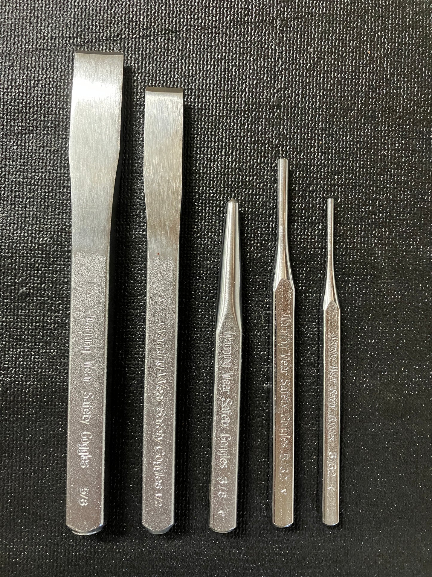 Vintage Craftsman 5pc Punch & Chisel Set 43039 USA