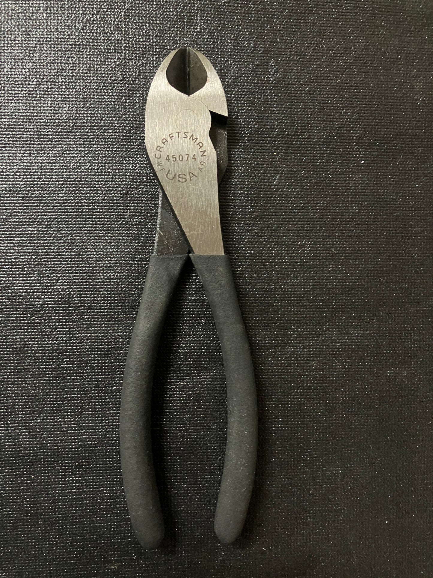 Vintage Craftsman 7” Wide Diagonal Cutter Pliers WF 45074 USA