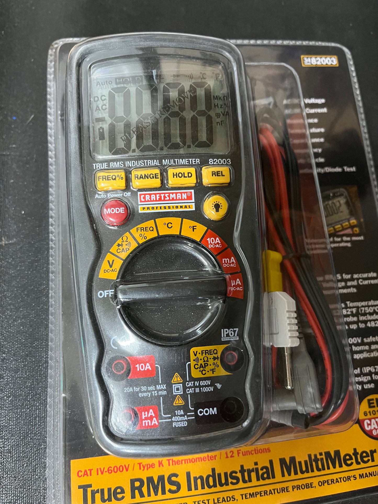 NOS Craftsman Professional True RMS Industrial Multimeter 82003 12 Function
