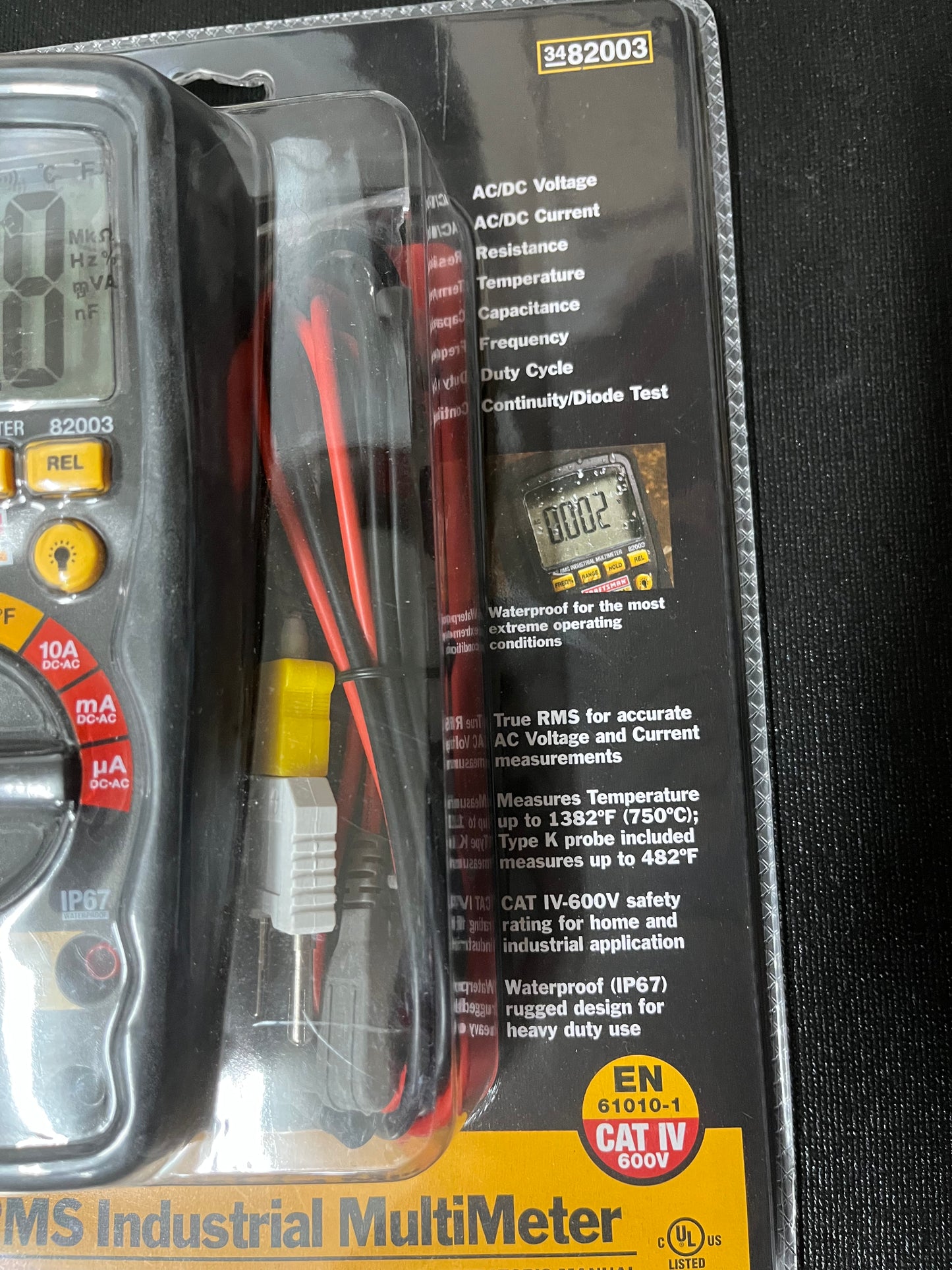 NOS Craftsman Professional True RMS Industrial Multimeter 82003 12 Function
