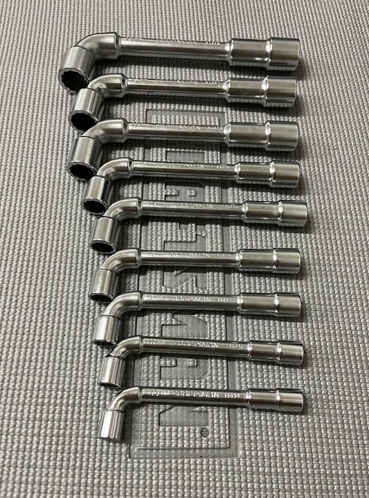 NOS Vintage Craftsman Professional 9pc Angle Socket Wrench Set Metric 34699 France