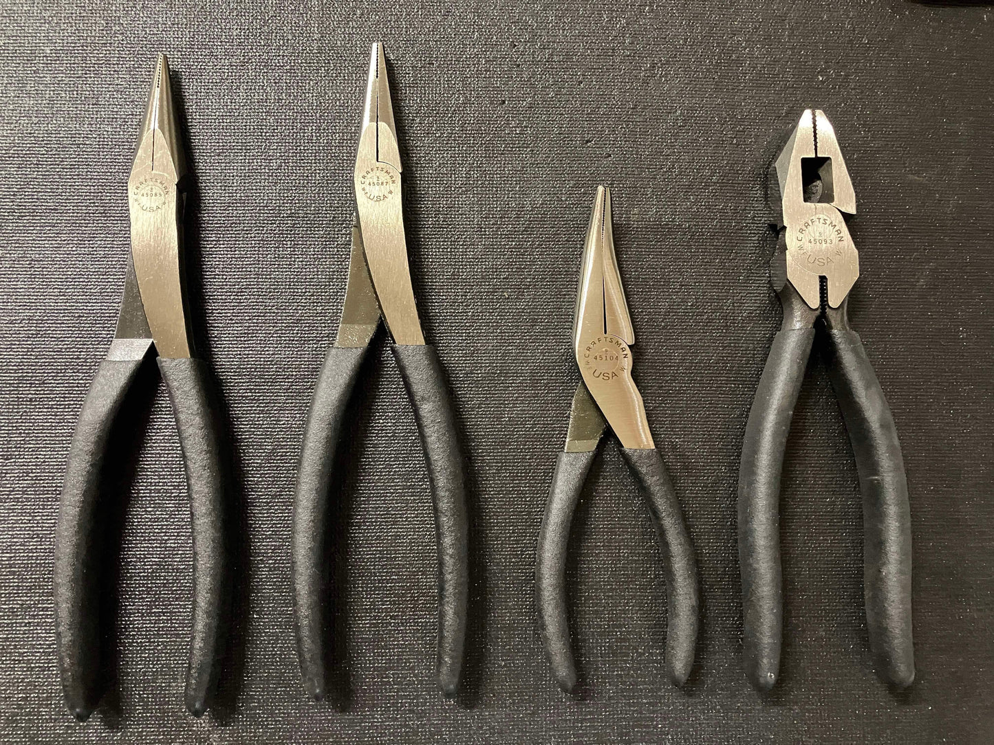 NOS Vintage Craftsman 4pc Plier Bundle USA