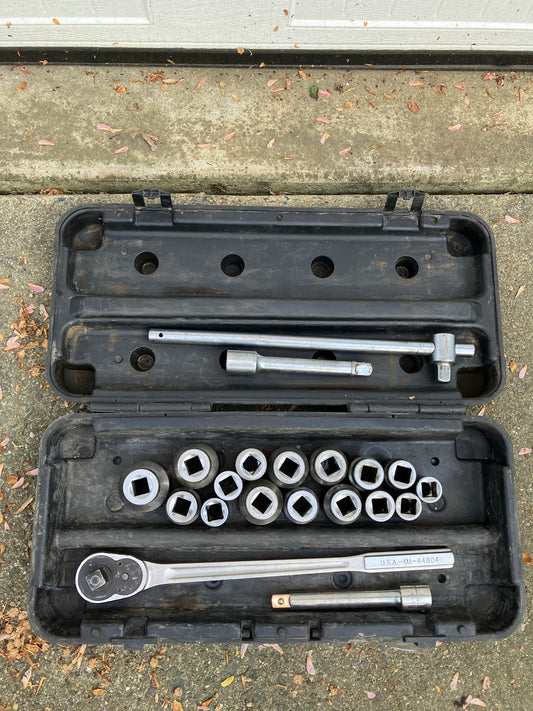Craftsman USA 3/4” Socket Set w/ Case