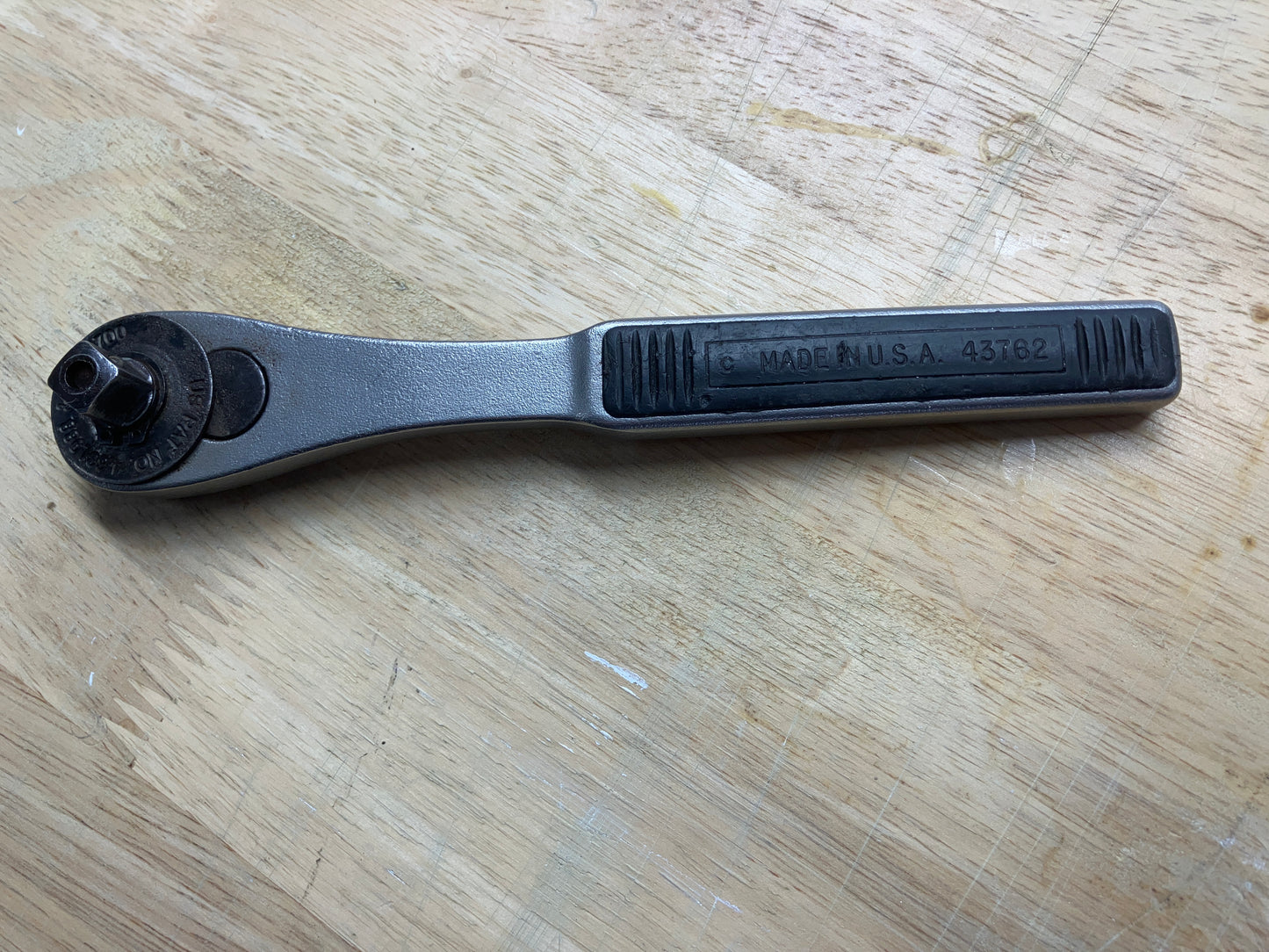 Vintage Craftsman Stainless Steel Ratchet 3/8” Drive 43762 USA