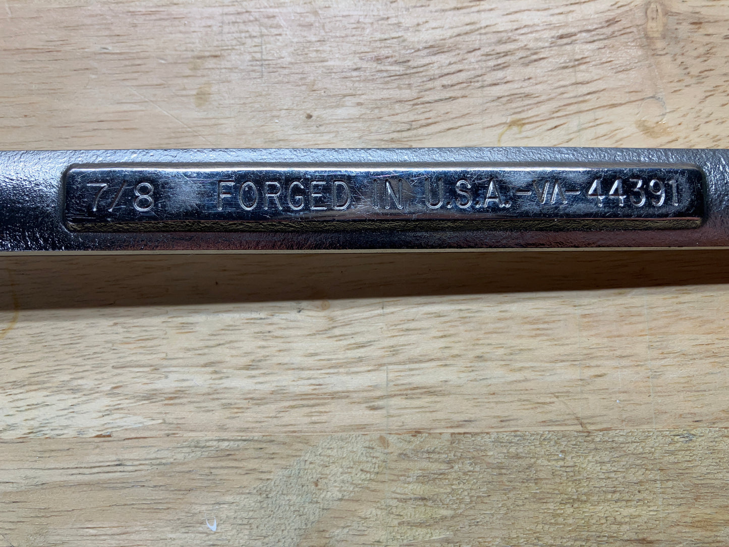 Vintage Craftsman 7/8” 6 Point Combination Wrench USA 44391