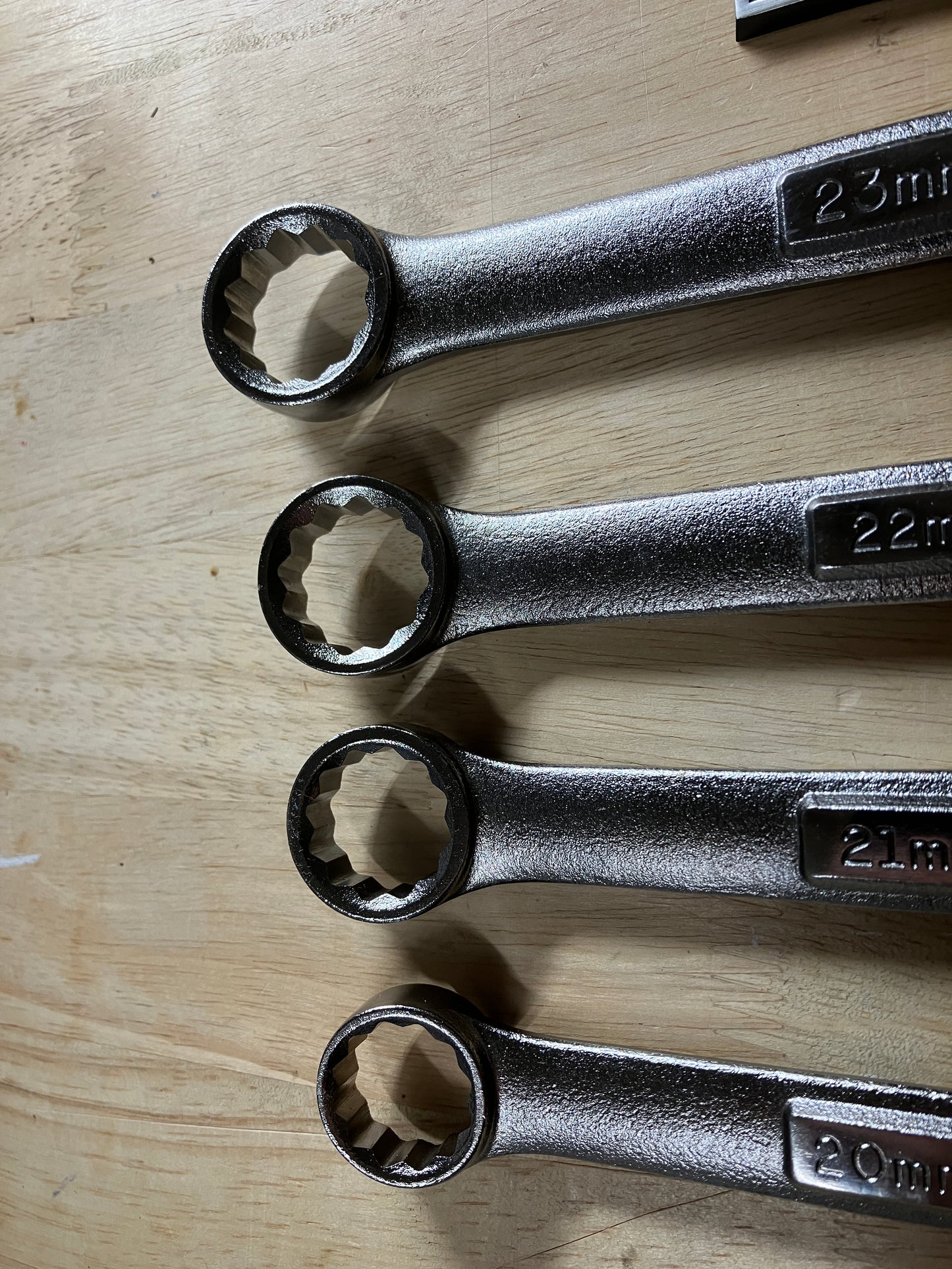 Vintage Craftsman Jumbo Metric Wrenches 4pc 20-23mm USA With Original Stickers