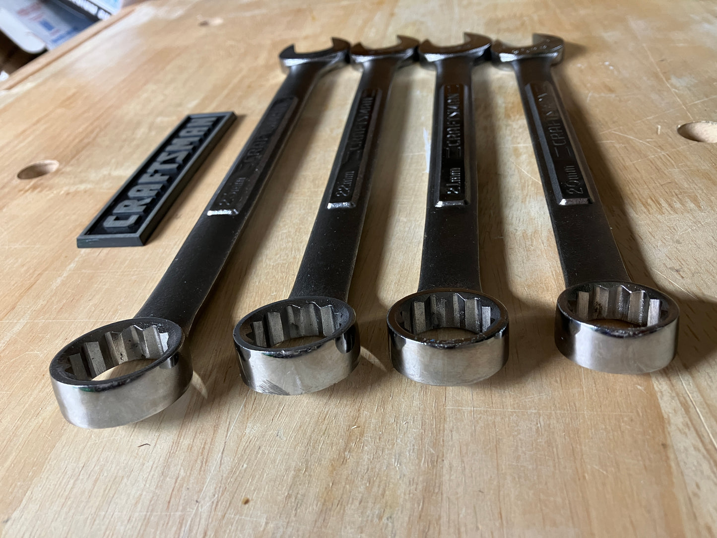 Vintage Craftsman Jumbo Metric Wrenches 4pc 20-23mm USA With Original Stickers