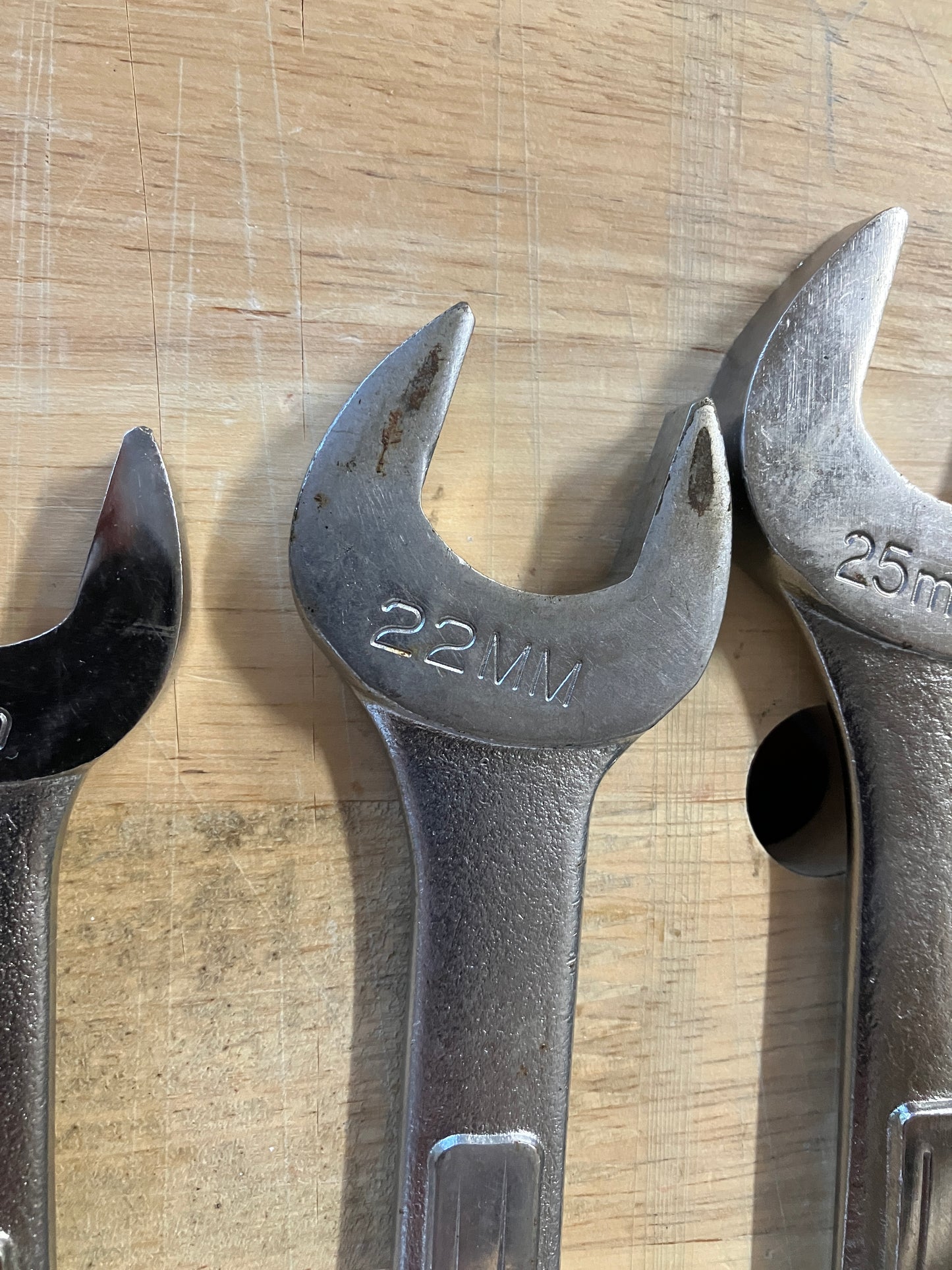 Vintage Craftsman 4pc Metric Open End Wrench Set USA Bundle