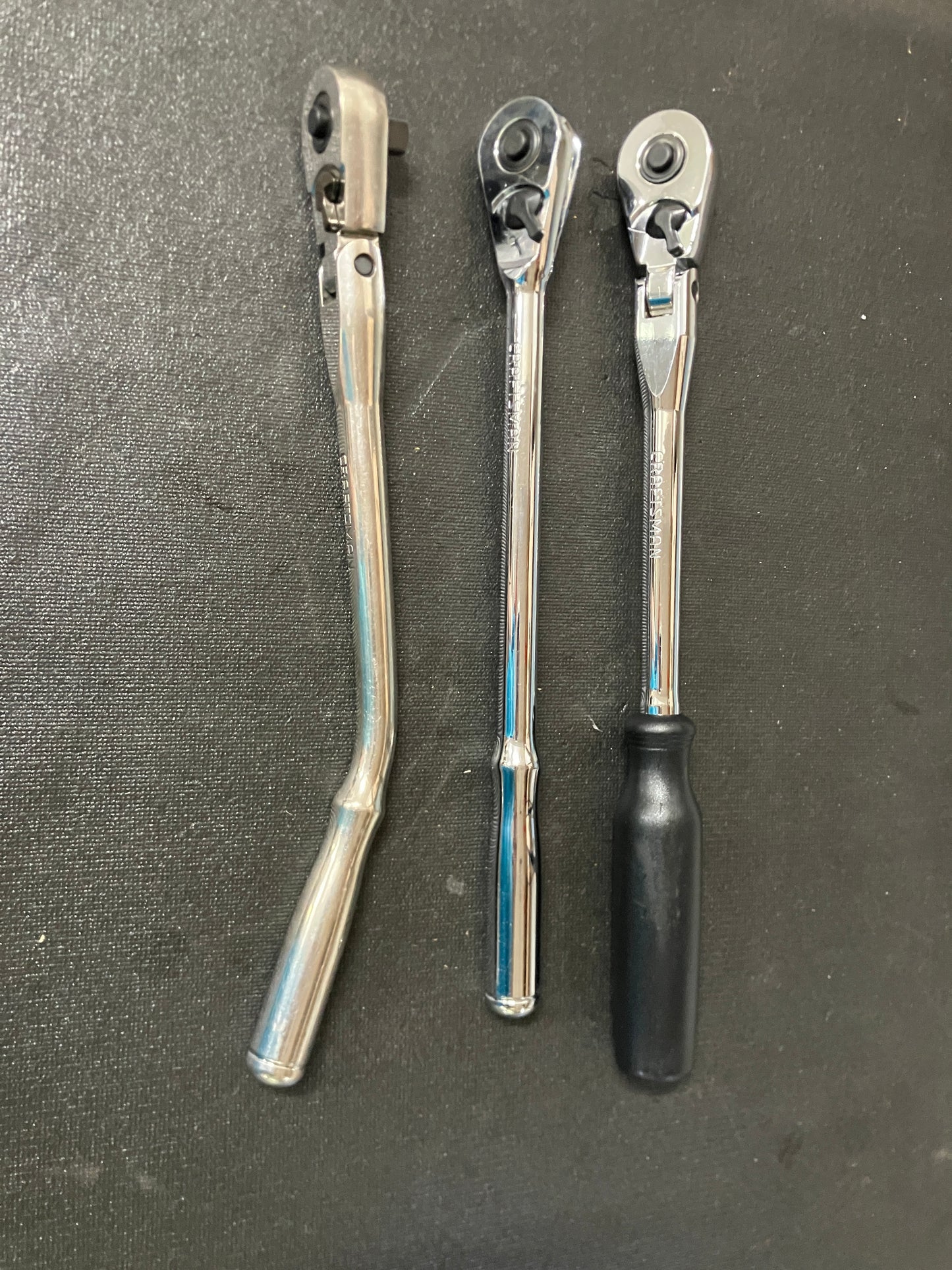 Vintage Craftsman 3pc Ratchet Bundle 44833 44835 44836 USA